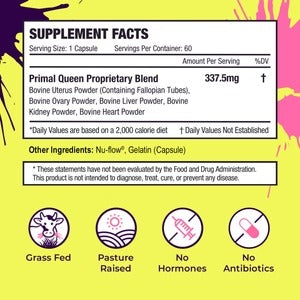 Primal Queen Clinically Studied Beef Organ Superfoods for women
